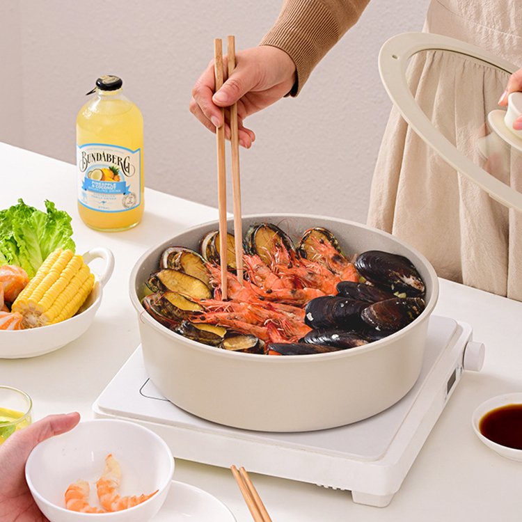 Non Stick Aluminum Casserole Set Cooking pots Kitchen Cookware Set with Detachable Handle