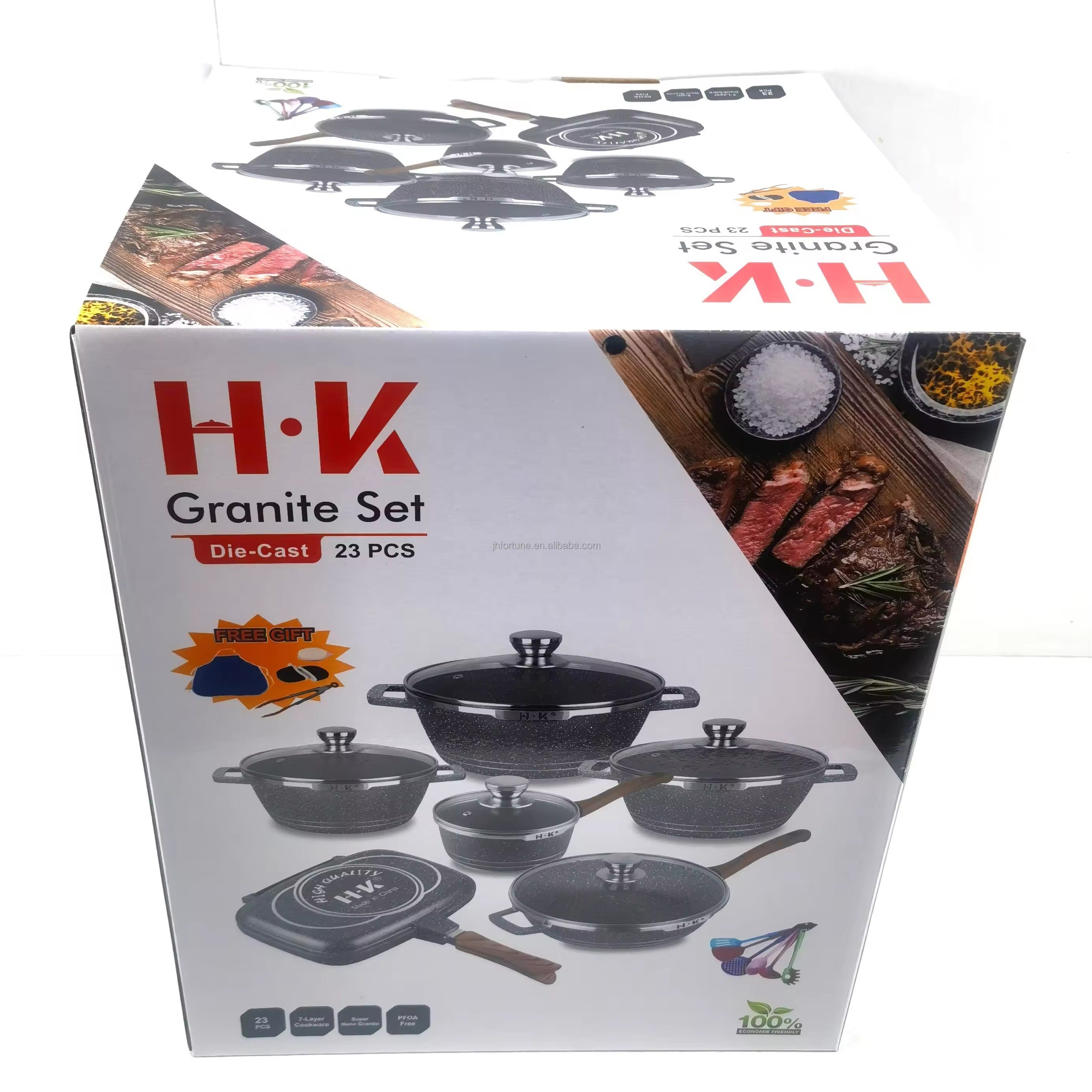 Can Kitchen 23 pcs Aluminum Nonstick Cookware Set Non Stick Kitchen Cooking Pots and Pans