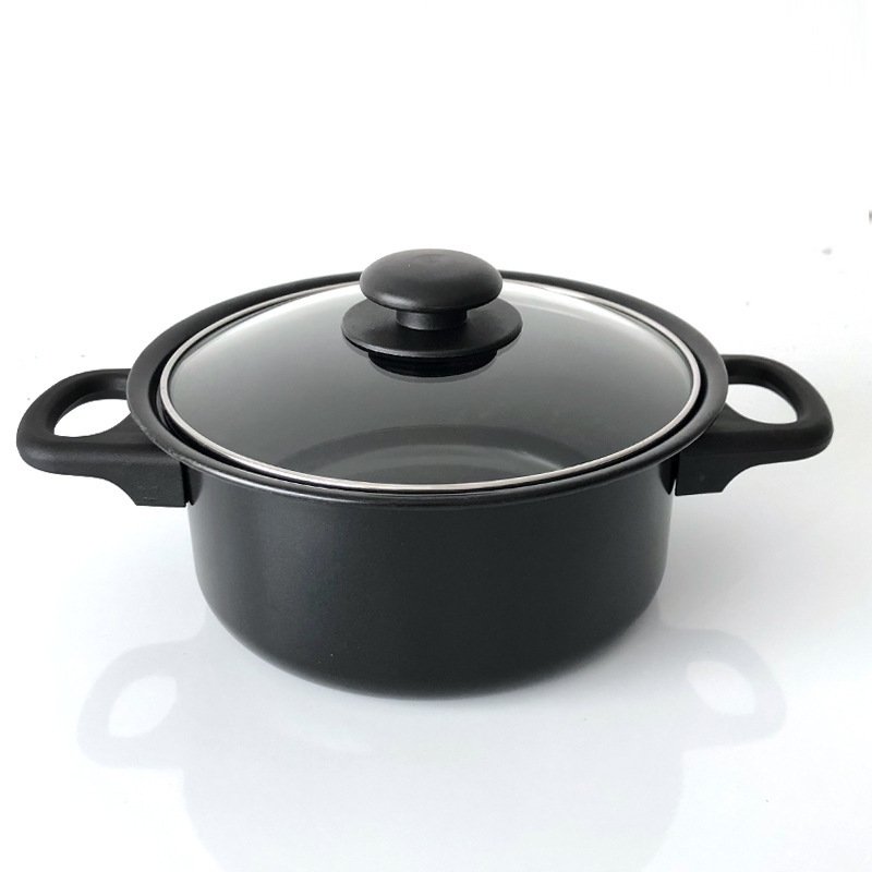 Factory Hot Selling Kitchen 13 Piece Non Stick Cookware Sets Black Pot And Pans Cast Iron Cooking Pot Cookware Set
