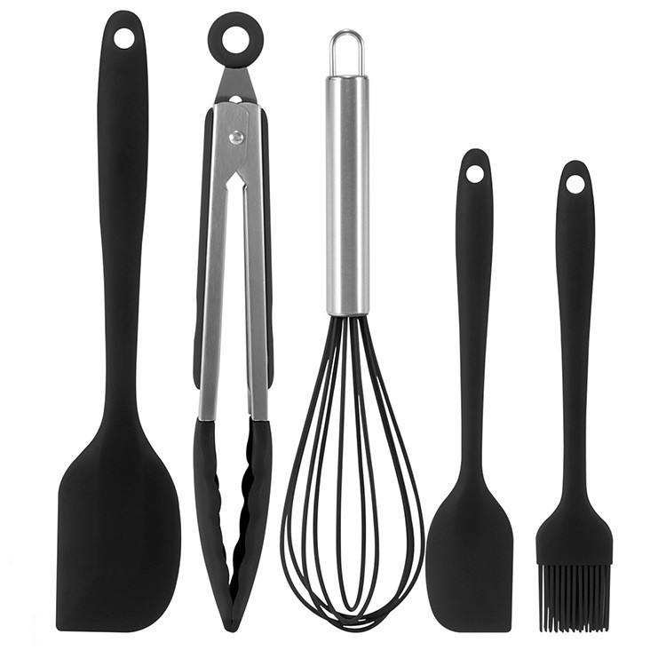 Nordic Luxury Stainless Steel Nylon Kitchen Household Items Cooking Utensils Kitchenware Set