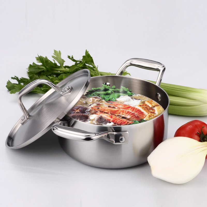 10pcs Cooking Pot Kitchenware Stainless Steel Casserole Nonstick Cookware Set Cooking Pot And Pans Set
