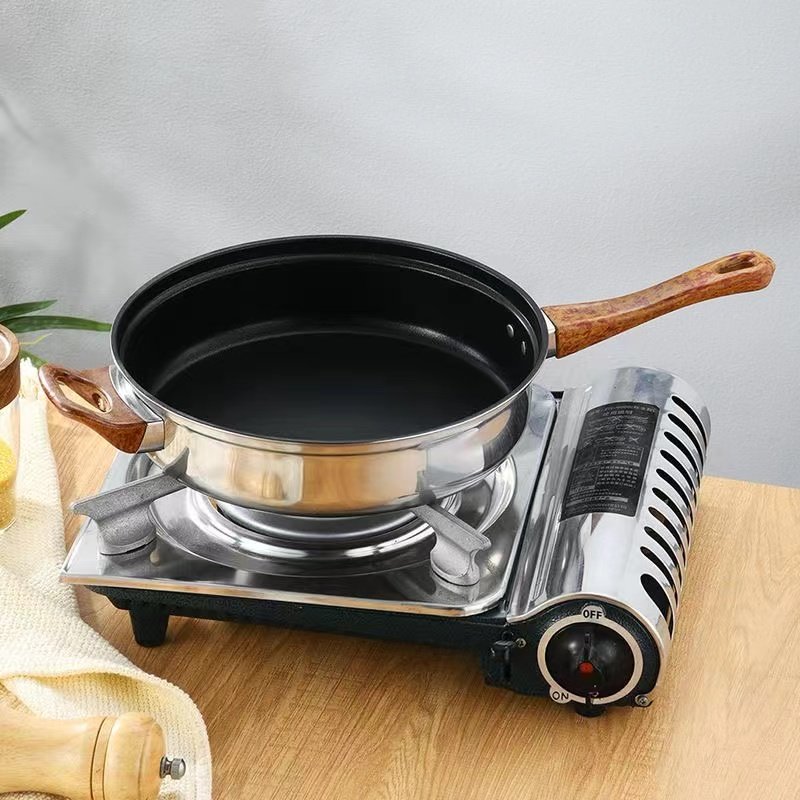 Factory 12-Piece Cookware Set Kettle Non-Stick Frying Pan Stainless Steel Pot Casserole Kitchen Pot Set wholesale cooking pot