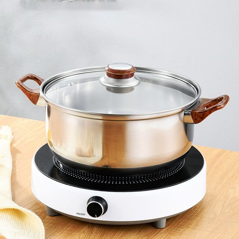 Factory 12-Piece Cookware Set Kettle Non-Stick Frying Pan Stainless Steel Pot Casserole Kitchen Pot Set wholesale cooking pot