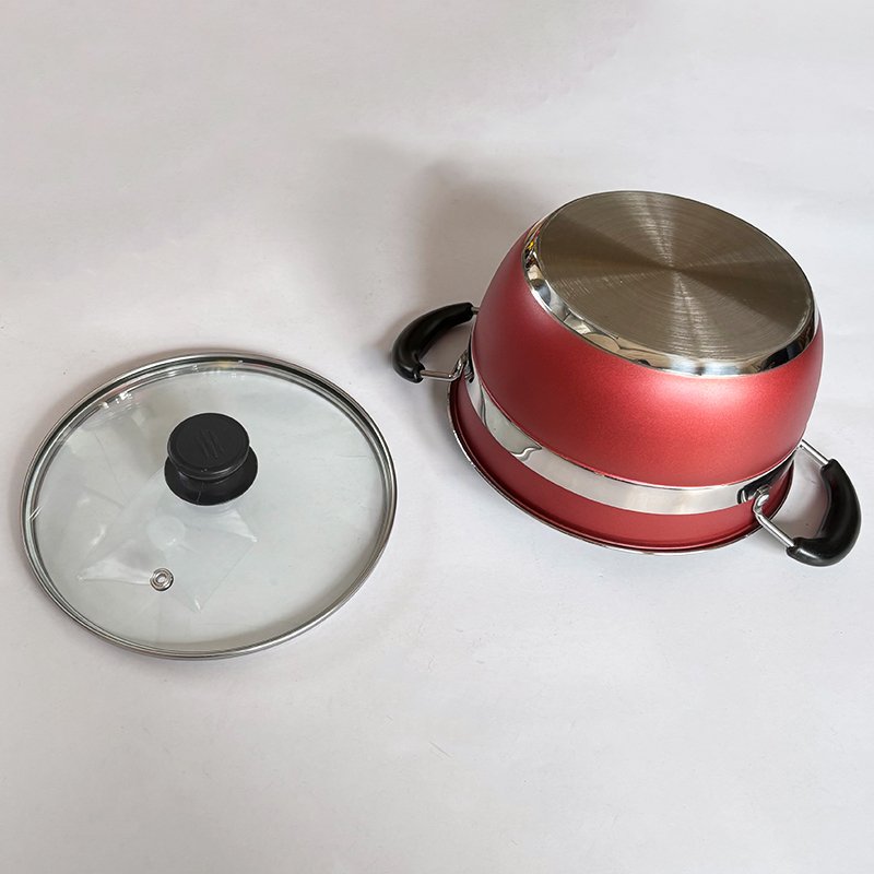 wholesale stainless steel cookware set induction kitchenware cooking soup & stock pots nonstick frying pan juego de ollas