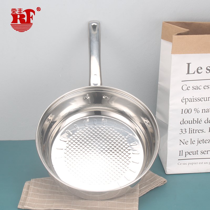RF European Style Milano 12 Piece Stainless Steel Cookware Set Original Color with Clear Glass Lid