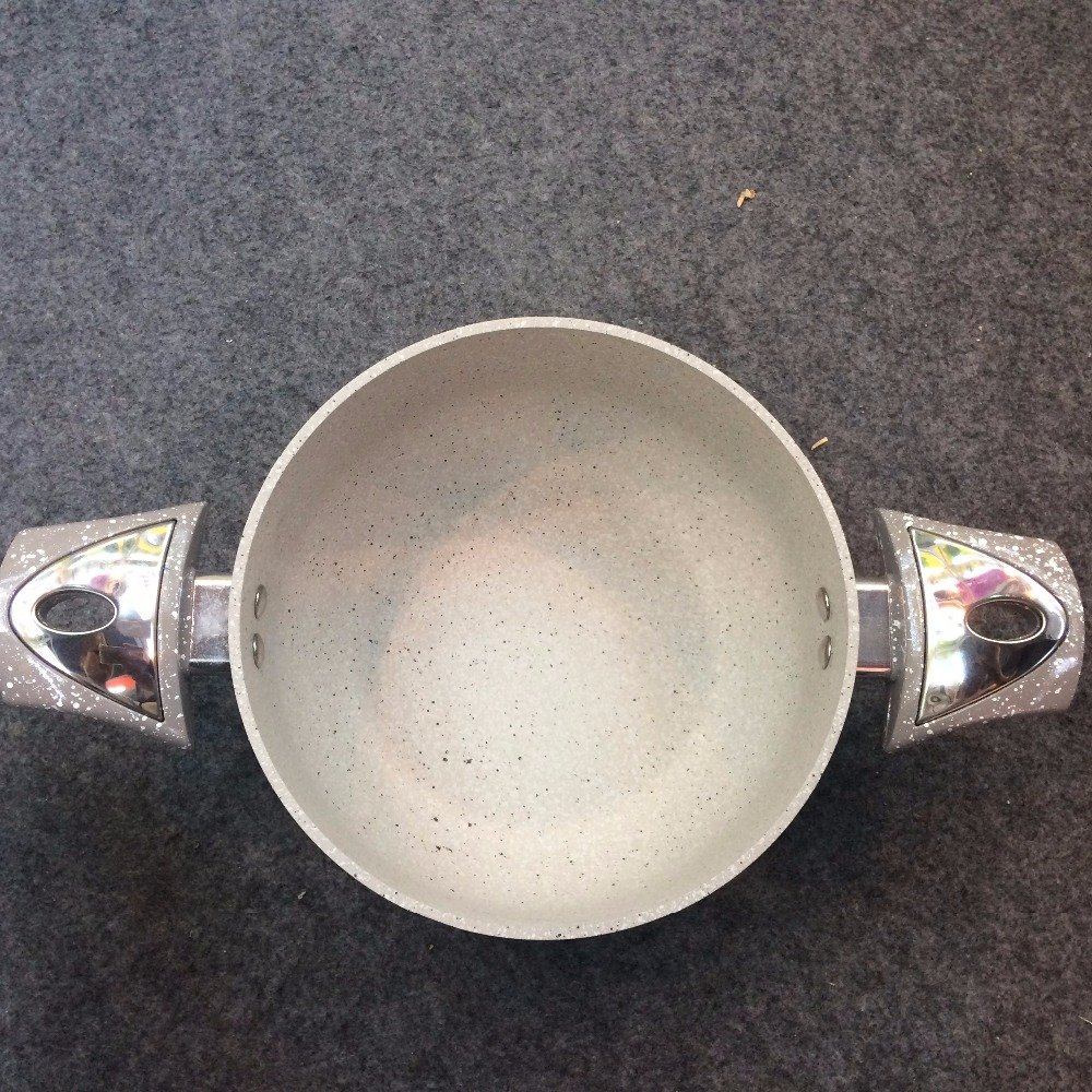 6pcs aluminum granite painting non-stick sauce pot 20-30CM non-stick cookware set