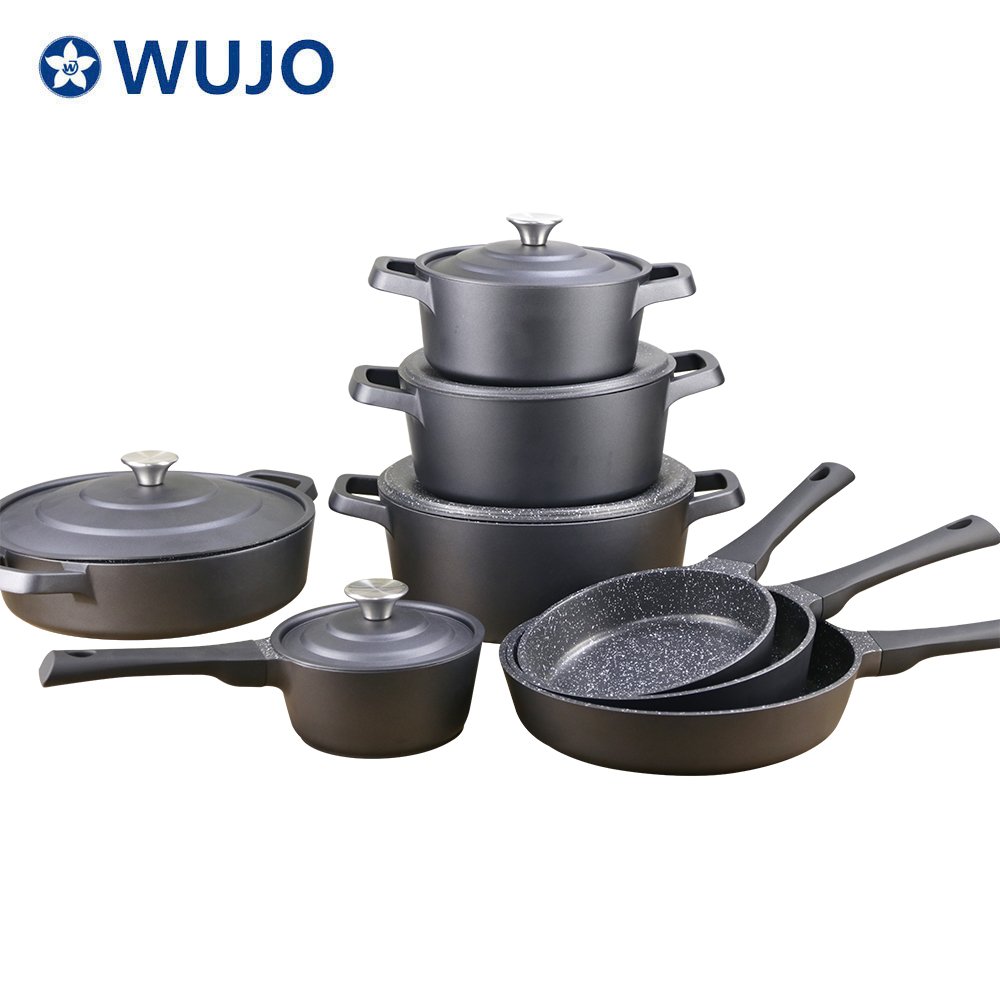 Non-stick Aluminum Kitchen Cooking Pot Set Aluminum Kitchenware Cookware Sets