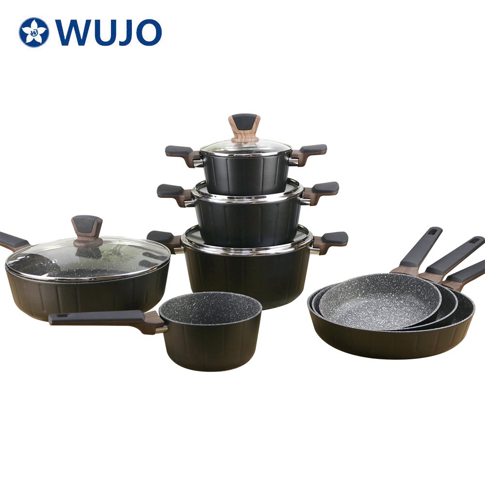 Non-stick Aluminum Kitchen Cooking Pot Set Aluminum Kitchenware Cookware Sets