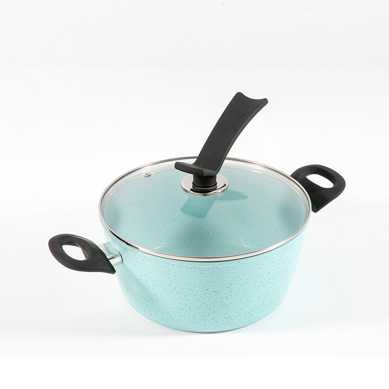 High End Ceramic Coated Cookware Set Cooking Pot Kitchenware Aluminum pan Soup pot Frying Pan Set