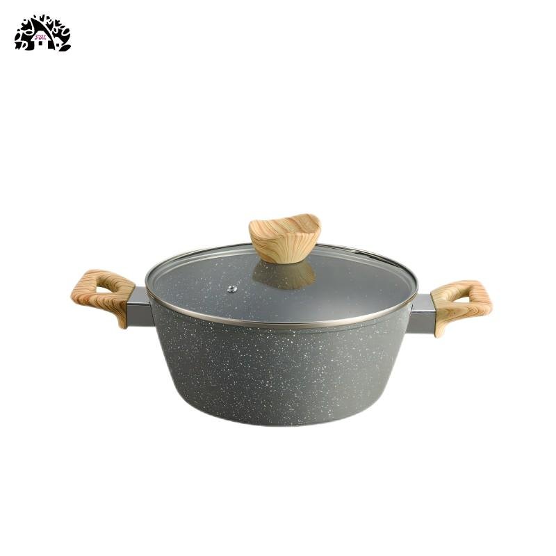 Factory Direct Sale Aluminium Frying Pans Aluminum Nonstick Saute Pans Induction Cookware Set Medical stone frying pan 10pcs co