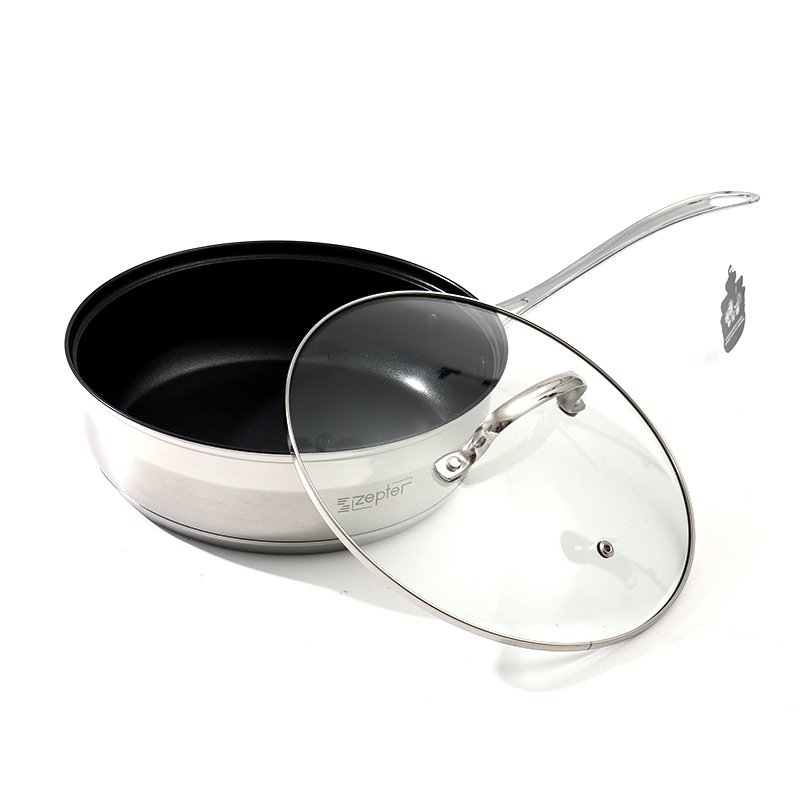 High quality 12PCS cookware set Stainless steel cookware set Non-stick pan and pot set with glass lid