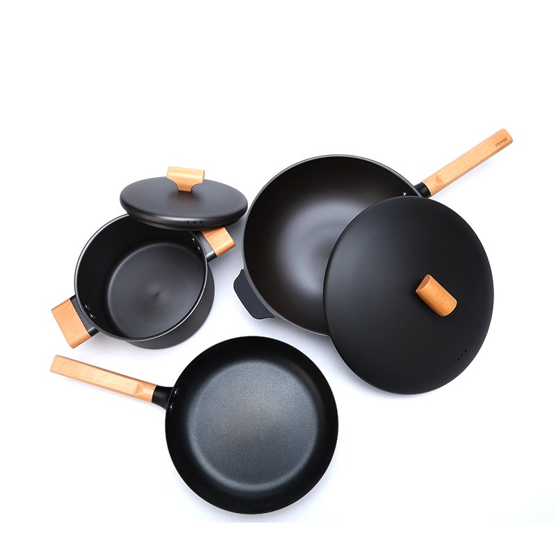 Best Selling3pcs Picnic Dinnerware Set Outdoor Camping Cookware Set nonstick kitchenware set