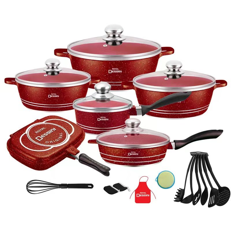 Dinnerware Cookware Set Soup Pot Vintage 23pieces Soup Pot Casserole Cooking Tools