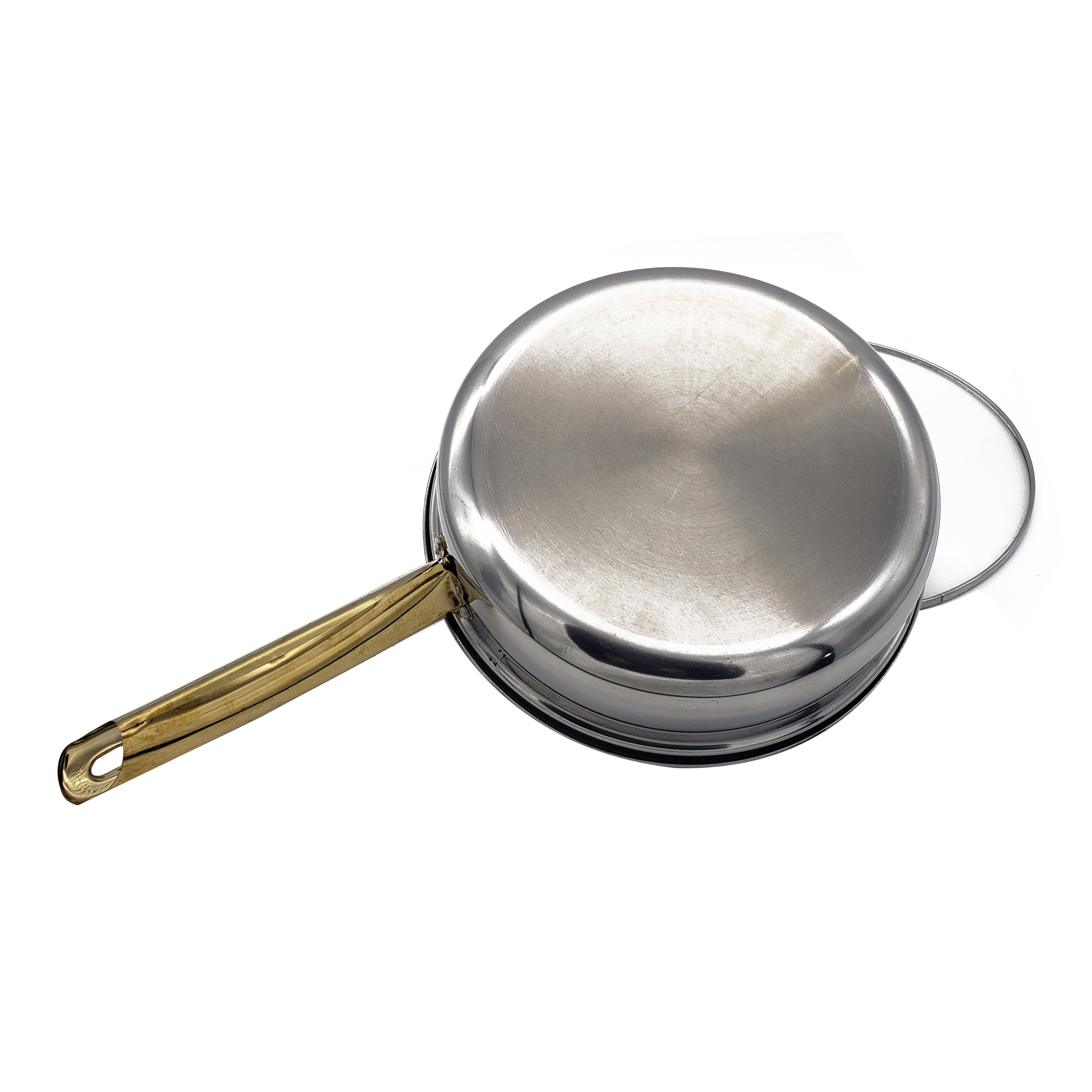 12 piece kitchen cooking pots set nonstick fry pan stainless steel Gold cookware set