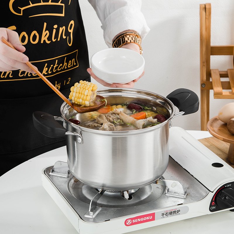 Hot Sale 10 Pcs Stainless Cookware Set With Double Bakelite Handle Support Non-Stick Cooking Pots and Pans