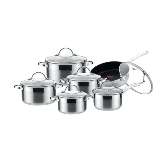 Best Grand Sufuria 7pc Cookware Set Fancy Kichen Set Cookware United Surgical Steel Cookware Pots and Pans