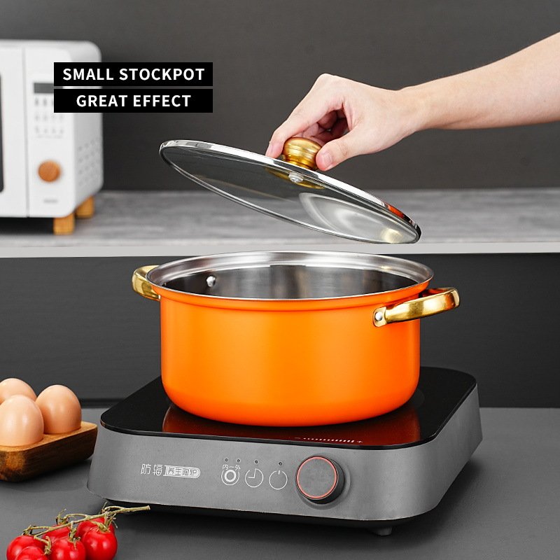 Factory Wholesale 16-18-20-22-24CM 10 pieces kitchen accessories set cookware pot and pan set sartenes juego de ollas de cocina