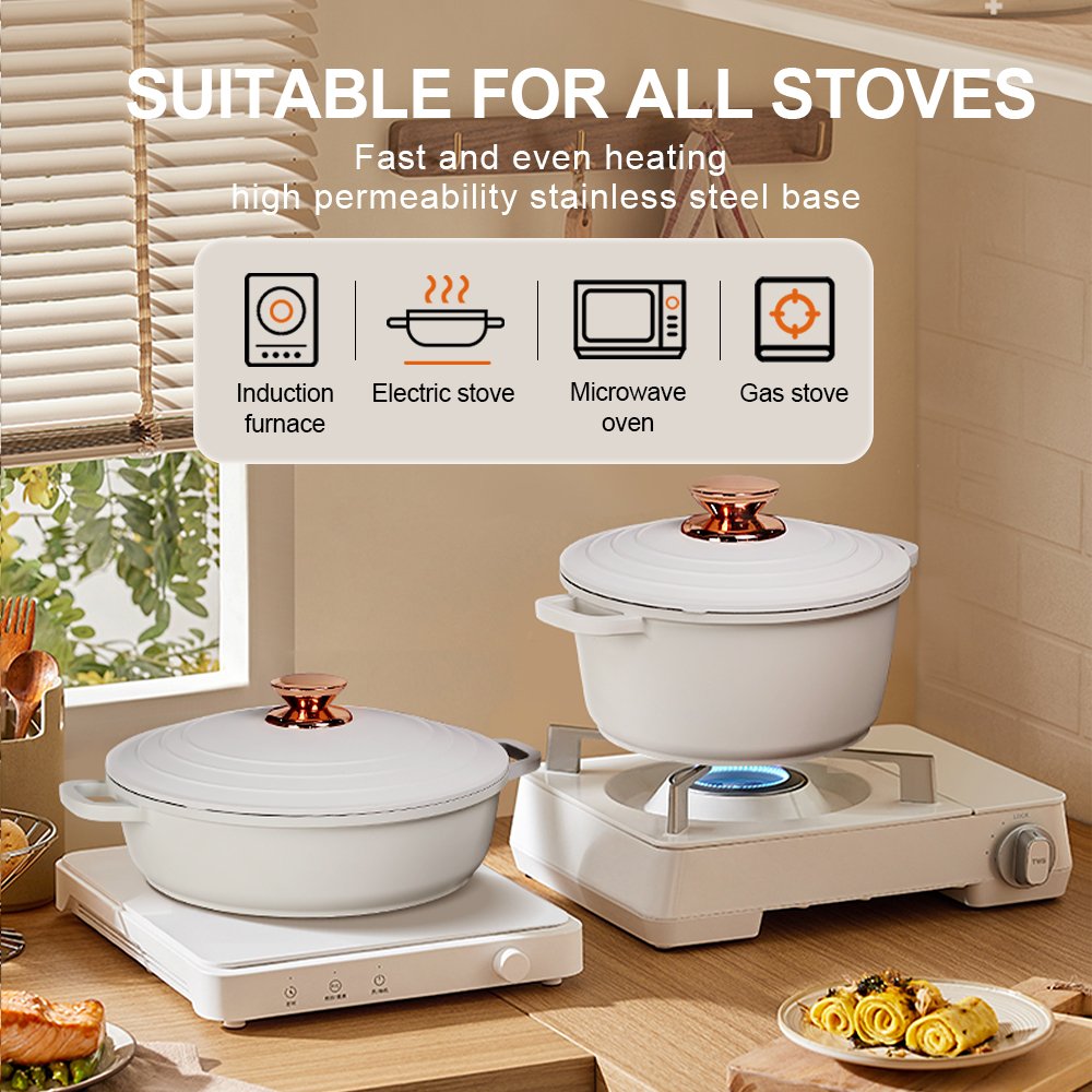 Donnor new arrival classic 18pcs die cast cast iron cookware set aluminum cookware set