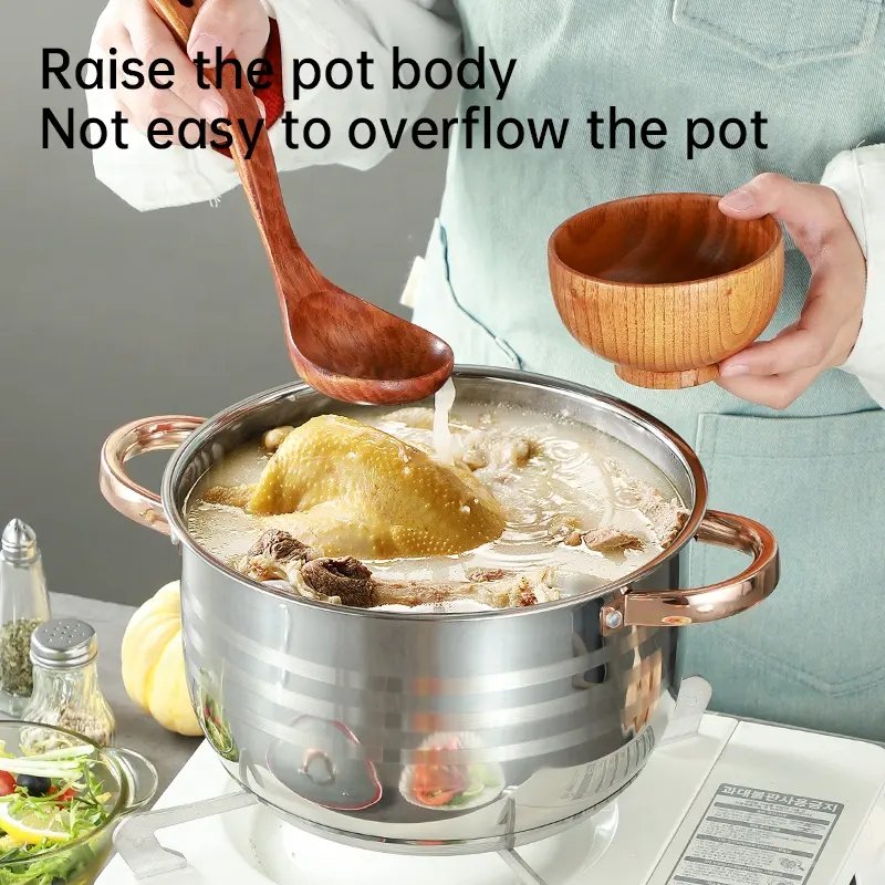Royal Louis 6 Pcs Hot Selling Cooking Pot Set Stainless Steel Modern Cookware Sets Soup Stock Pots Panela