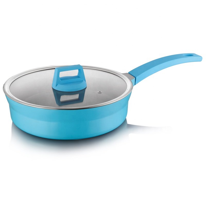 9pcs Cast Aluminum Nonstick Induction Bottom Luxury Cookware Set with Lid
