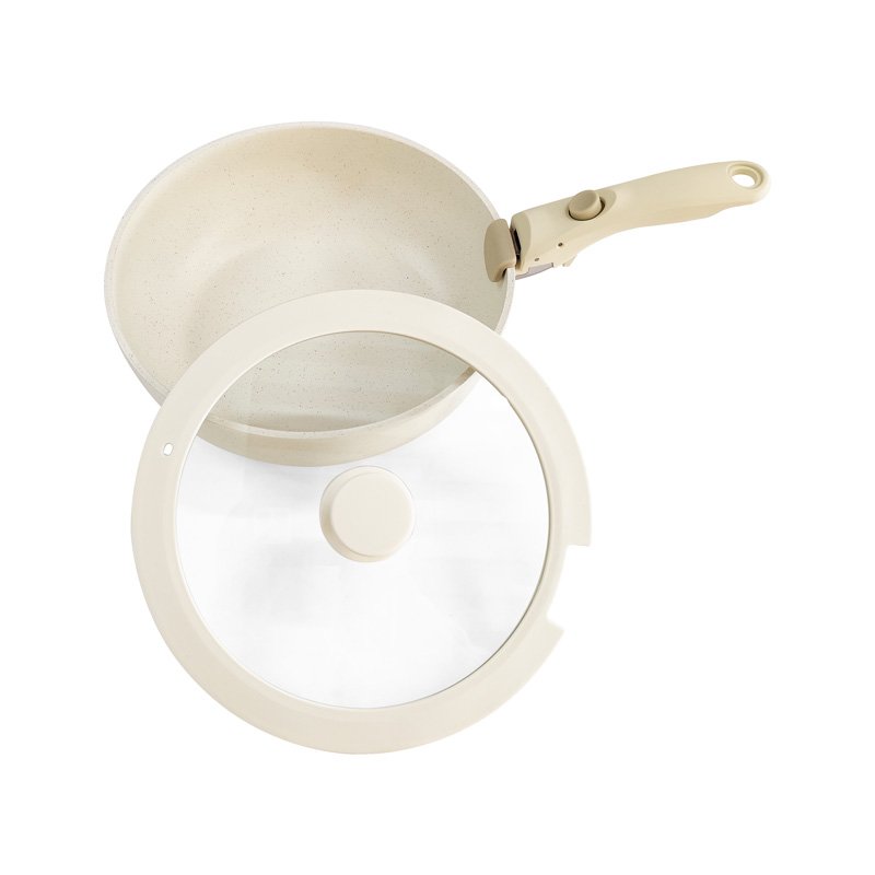 10pcs Die Cast Aluminum Nonstick Pots and Pans Cookware Set with Detachable Handle For Dishwasher and Oven Safe
