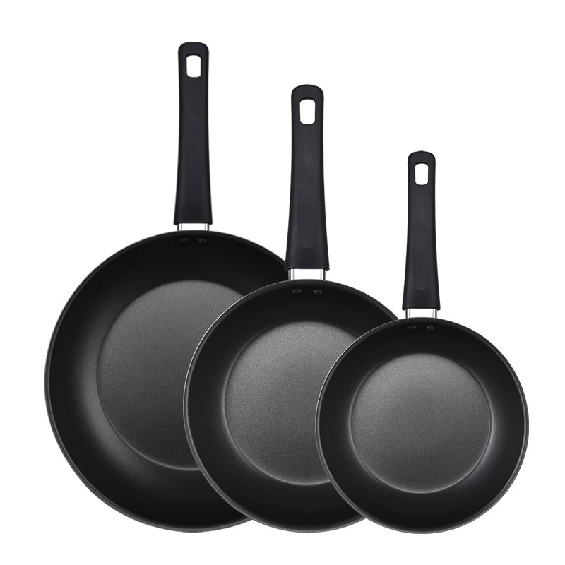 3 Pieces Black Panelas- Conjunt Pans Cooking Kitchen Cookware Set Non Stick Frying Pan