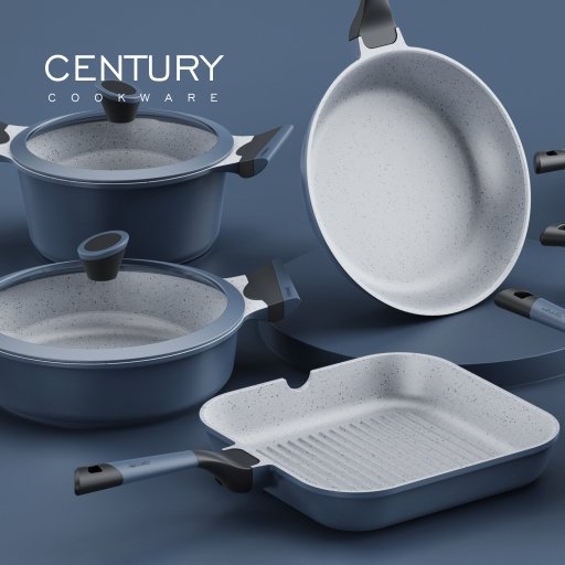 High Quality 7pcs Kitchenware Cooking Pot And Pans set Non-stick cookware Frying Pan set