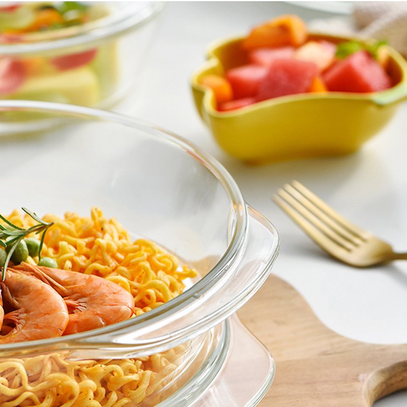 New Design Clear Cooking Pot Wholesale Housewares Sets Heat-Resistant Glass Casserole