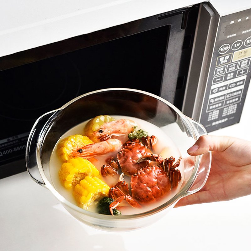 New Design Clear Cooking Pot Wholesale Housewares Sets Heat-Resistant Glass Casserole