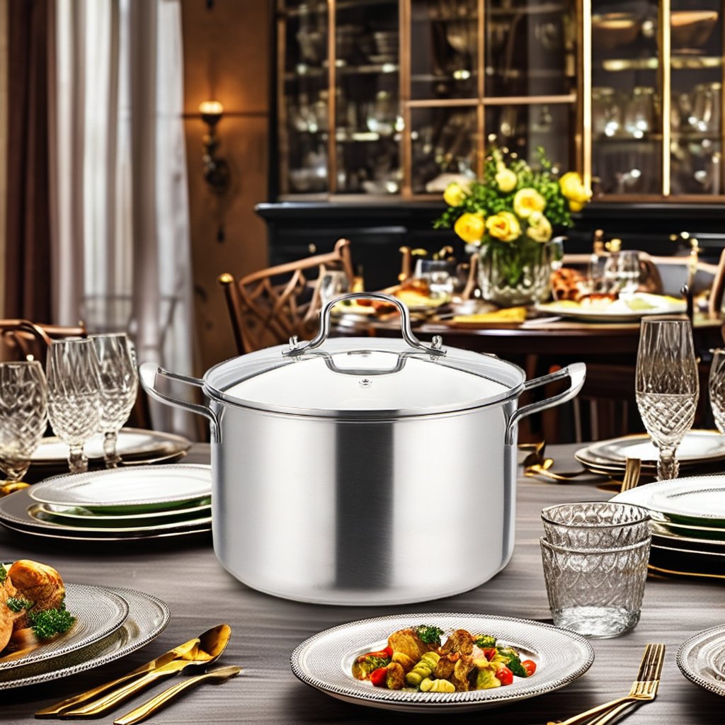 Hot Selling 5PCS American Style Stainless Steel Cookware Set with Glass Lid Kitchen Essential Kitchenware