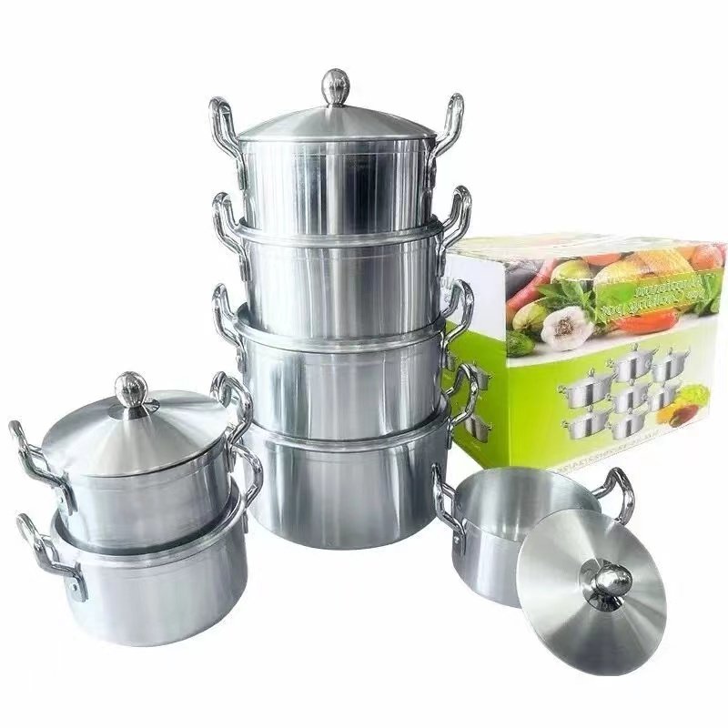 Factory Direct Aluminium Alloy Set Kitchen Cookware 7 pieces16cm 18cm 20cm 22cm 24cm 26cm 28cm Kitchen Cooking Pot