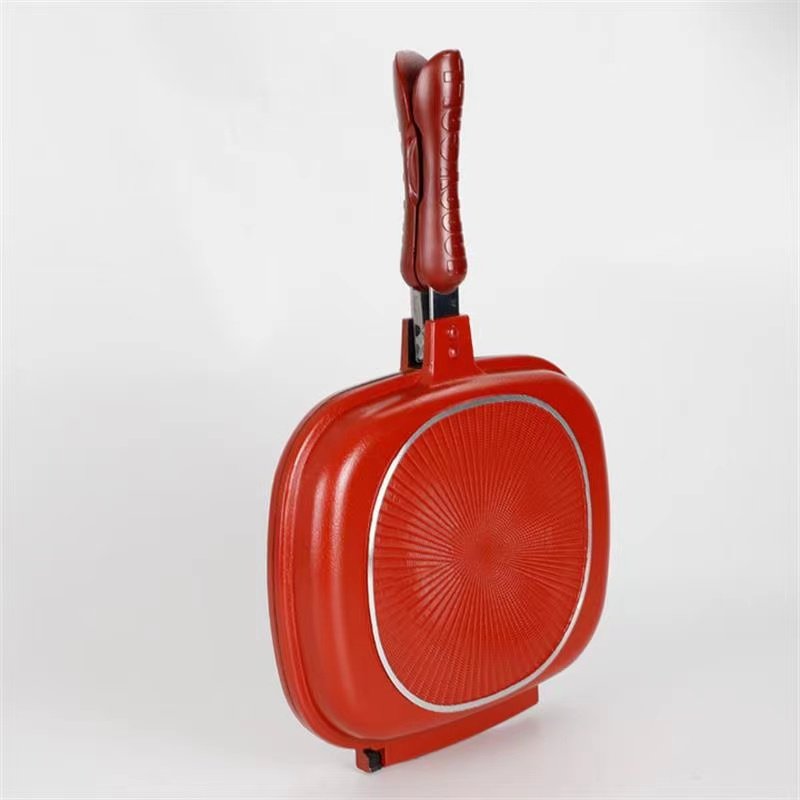 Double-sided frying pan non-stick baking pan household fried fish meat on both sides Breakfast baking pan