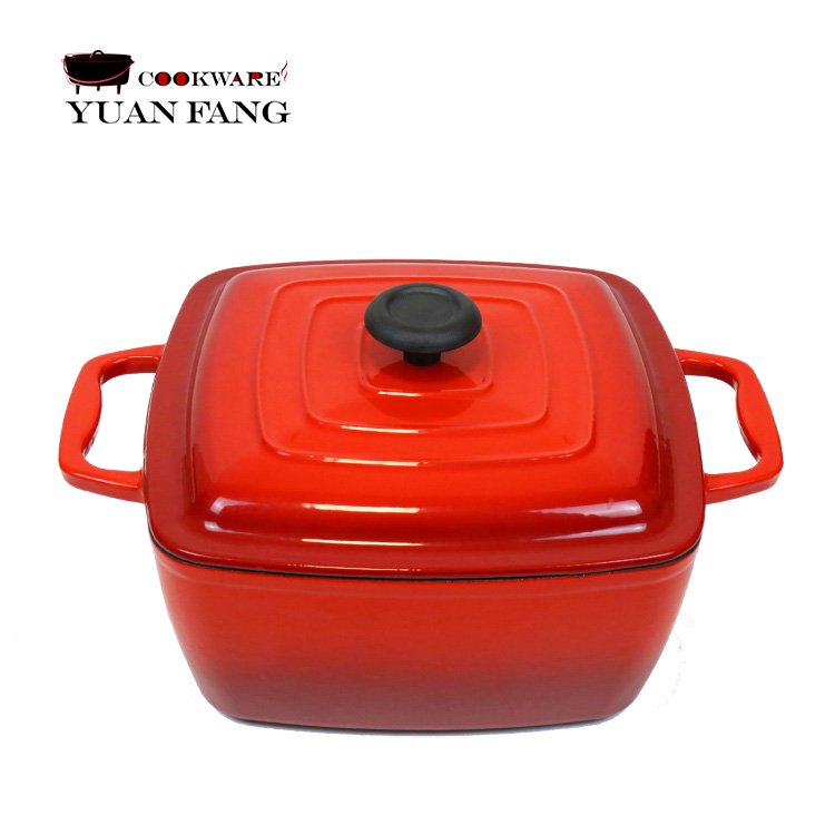 Factory Supply Hot Sale Enamel Nonstick Cast Iron Pots and Pans Kitchen Ware Round Cookware Set with Lid