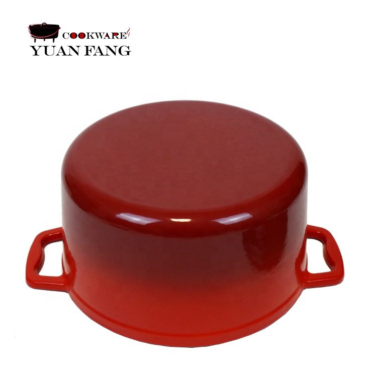 Factory Supply Hot Sale Enamel Nonstick Cast Iron Pots and Pans Kitchen Ware Round Cookware Set with Lid