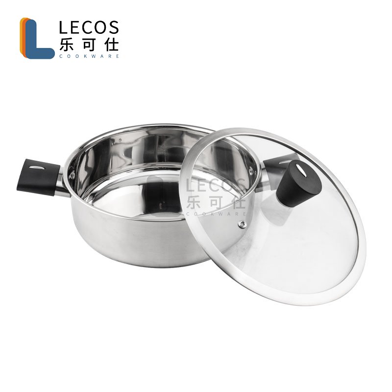 Round Stainless Steel 18/8 Casserole Dutch Oven Cooking Pot Manufacturer Kitchenware Cookware Set