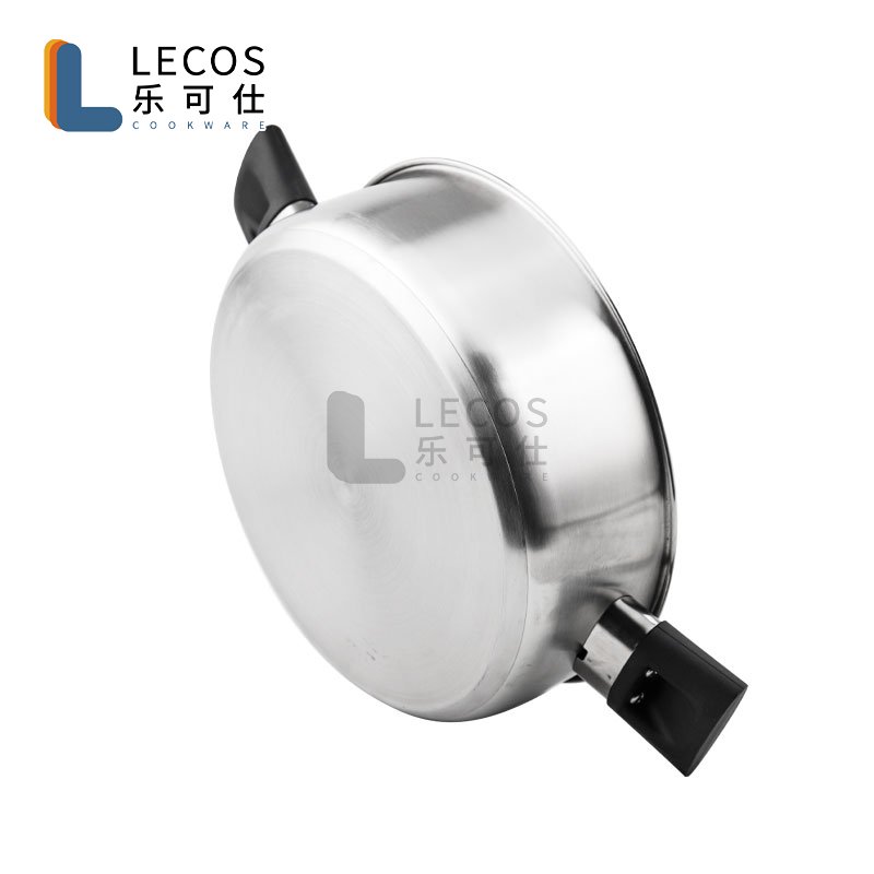 Round Stainless Steel 18/8 Casserole Dutch Oven Cooking Pot Manufacturer Kitchenware Cookware Set