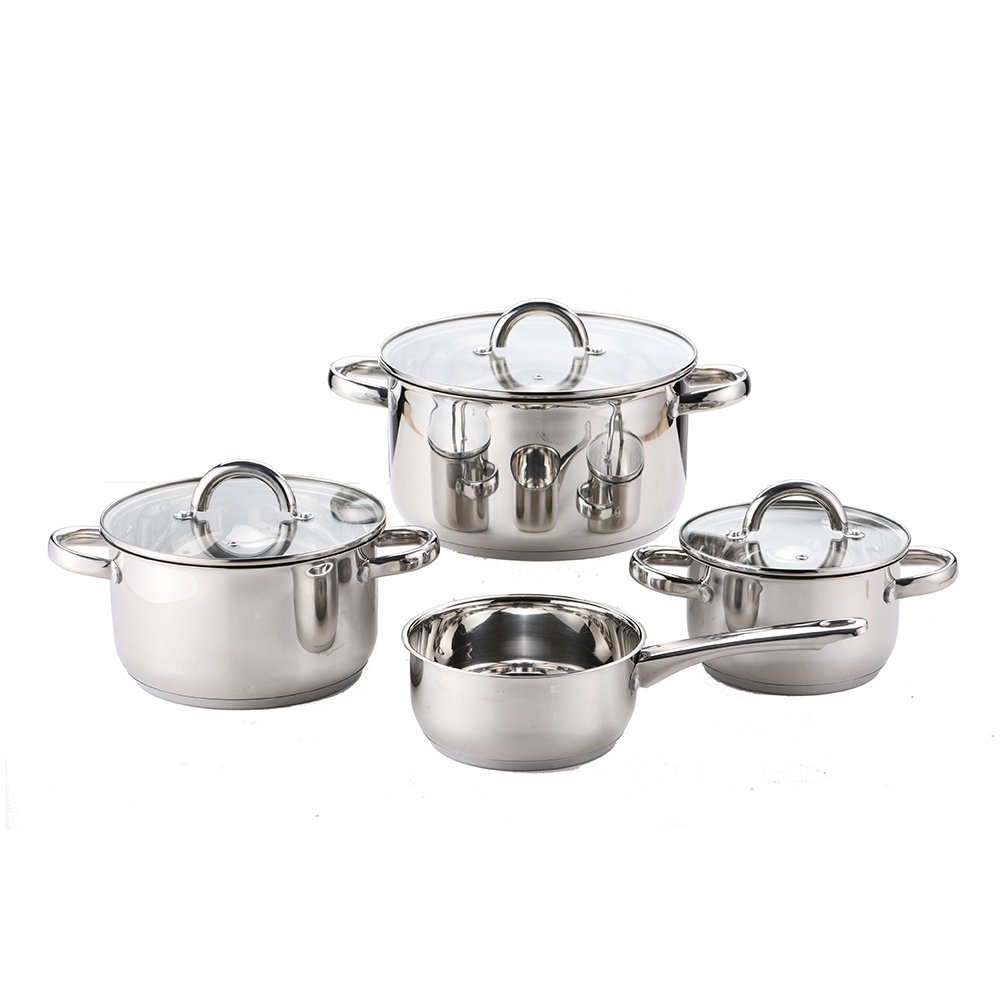 Kitchen Ware Supplier 7 Pcs Caserole Set Cooking Pots Caserole Set Cooking Pots Stainless Steel Cookware
