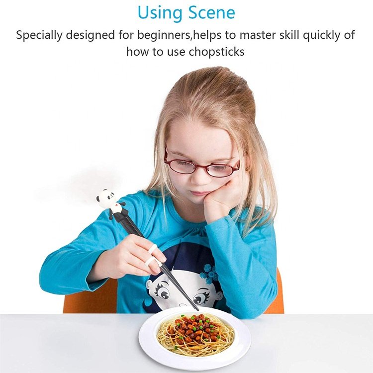Kitchen Utensils Learning Chopsticks Helper China Customized Logo Silicone Opp Bag Utensils Set Sustainable Wooden Utensils