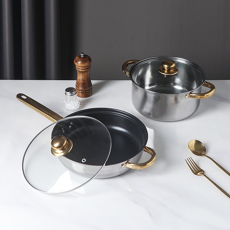 Large nonstick cookware set