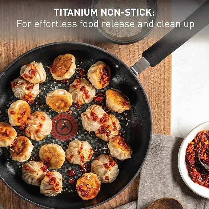 Ultimate Hard Anodized Nonstick Cookware Set 17 Piece, Kitchen Cooking Set Fry Pans