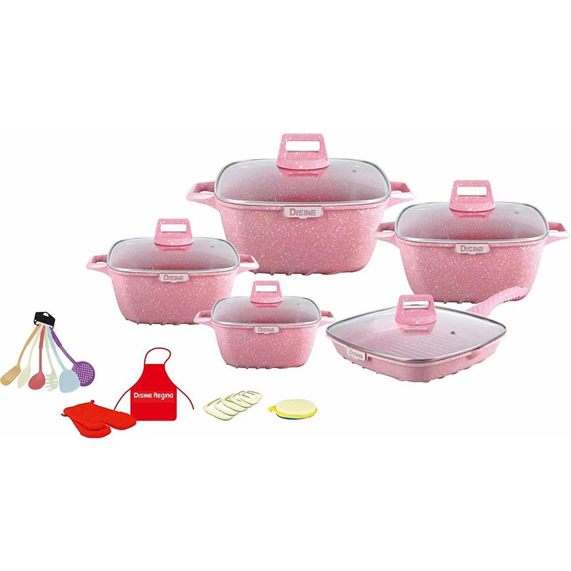 25 pcs cooking pots nonstick die casting cookware sets