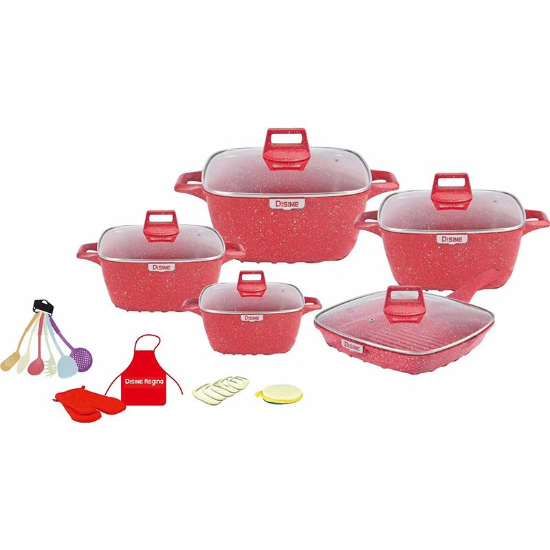 25 pcs cooking pots nonstick die casting cookware sets