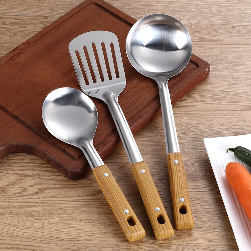 Kitchenware Suit Full Set Colander Spatula Soup Spoon Full Set Household Kitchen Utensils Cooking Pot Label Five-Piece Set