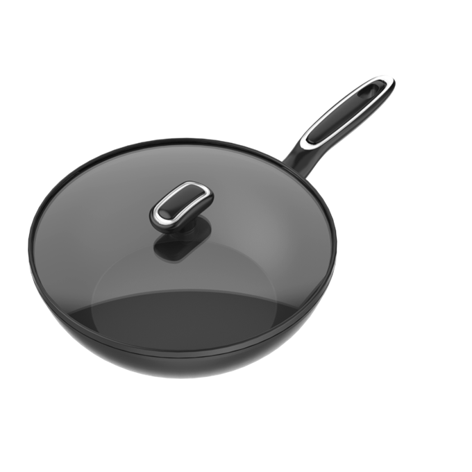 Aluminum wok Healthy Cooking pot set Non stick Cookware set Large Round Custom color Fryers utensils kitchen set