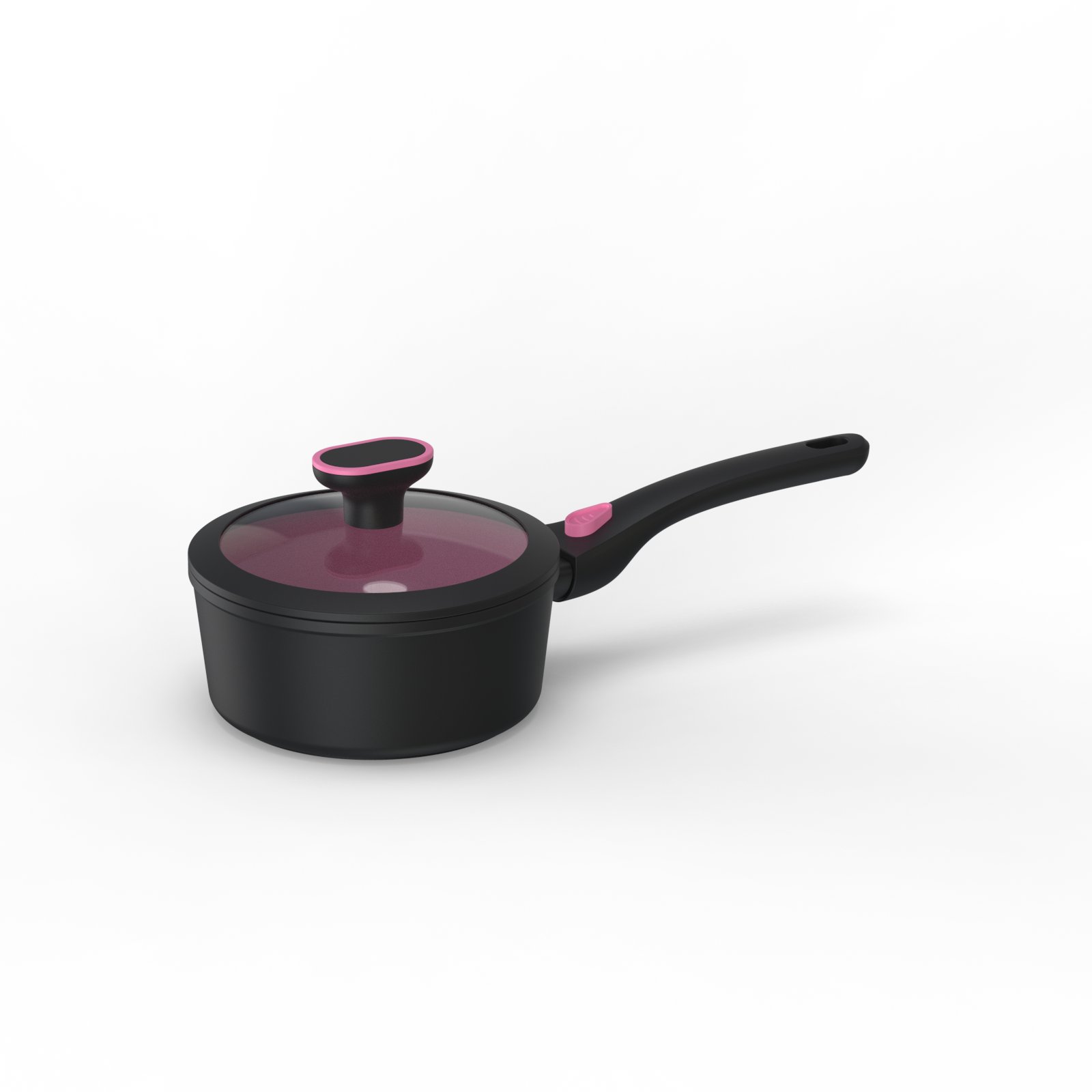 New design forged aluminum cookware set with removable handle silicone lid nonstick fry pan grill pan