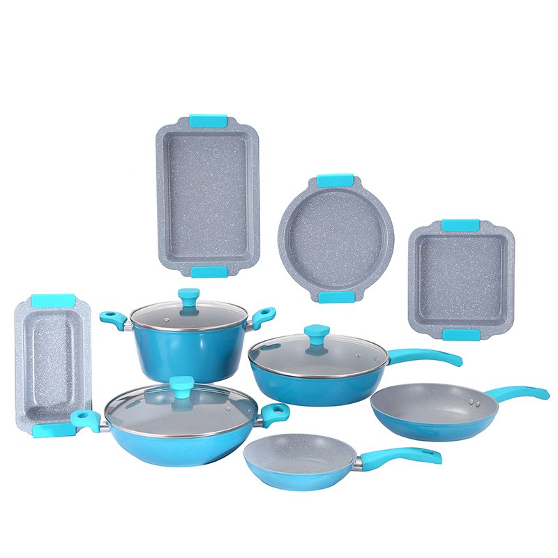 Professional Kitchen Non stick Cookware Set Flat Bottom Cooking Pot Set
