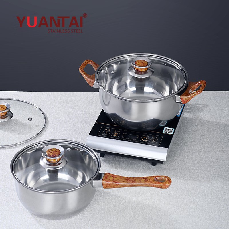 KS 12 Pieces Multi-function Stainless Steel Cooking Pot Set Cookware Set