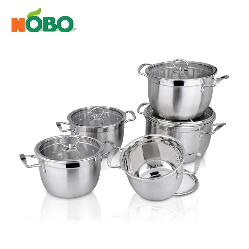 Kitchenware set vinod salad master soup pot 10 pieces stainless steel authentic kitchen cookware