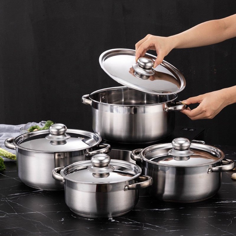 Sell well stainless steel for kitchen multifunction cooking pot sets four-piece soup pot set cookware sets