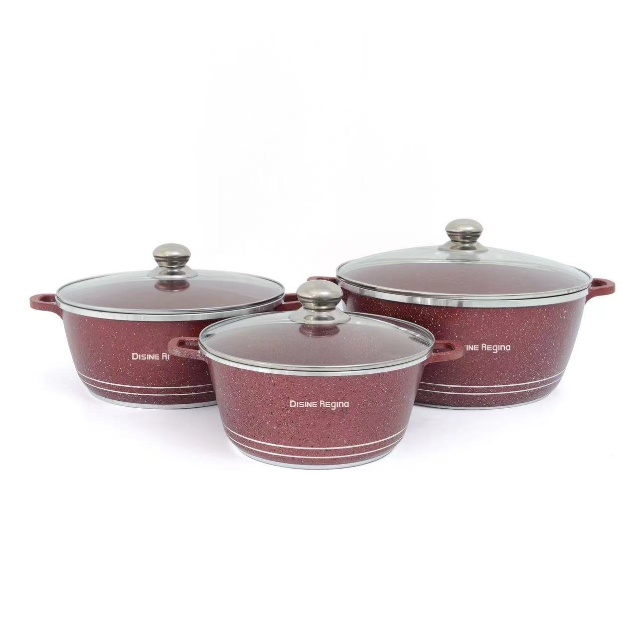 Stocked Desisni Cookware Sets Minimalist 6pieces Soup Pot Cookware Sets